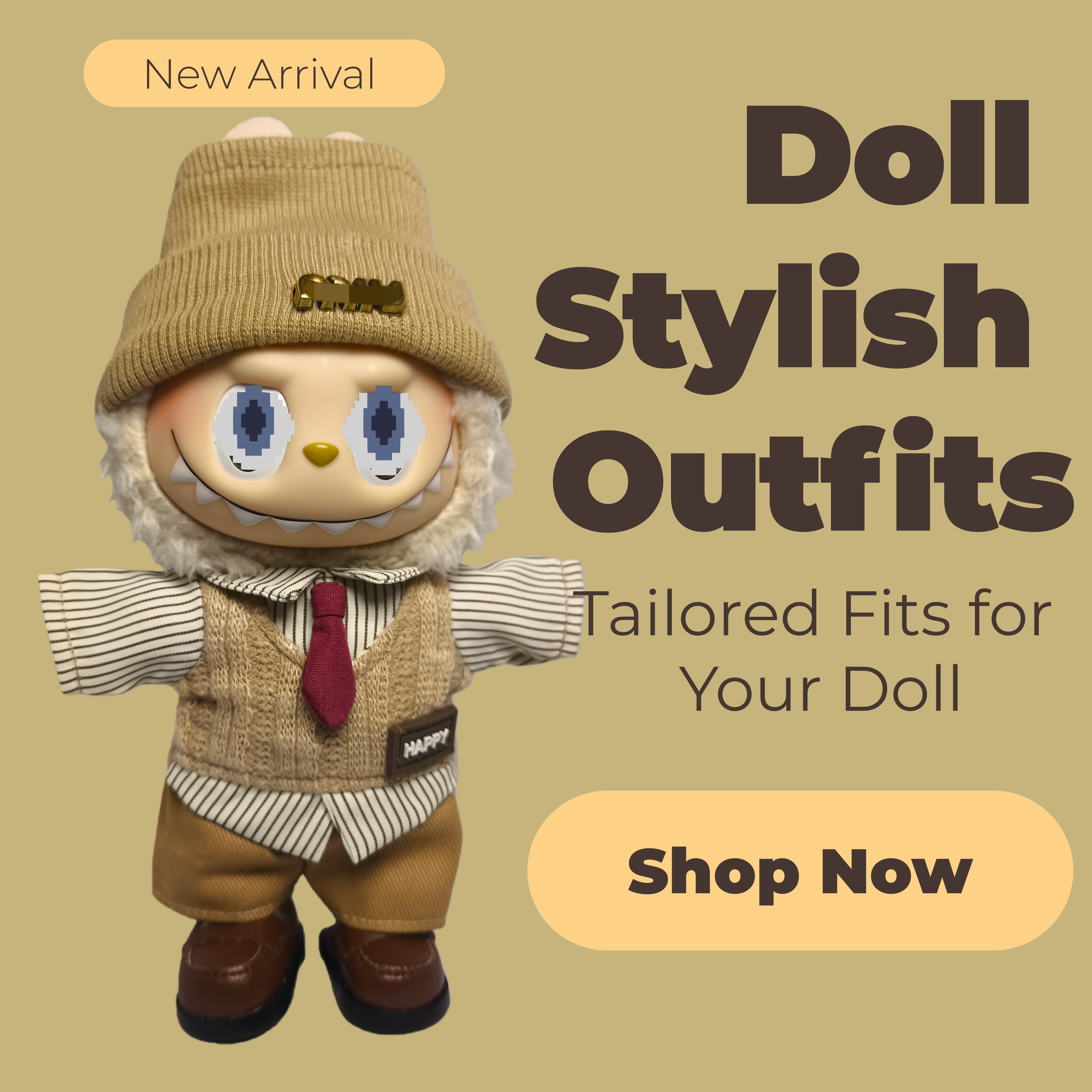 MM-Shaped Set（Beige）