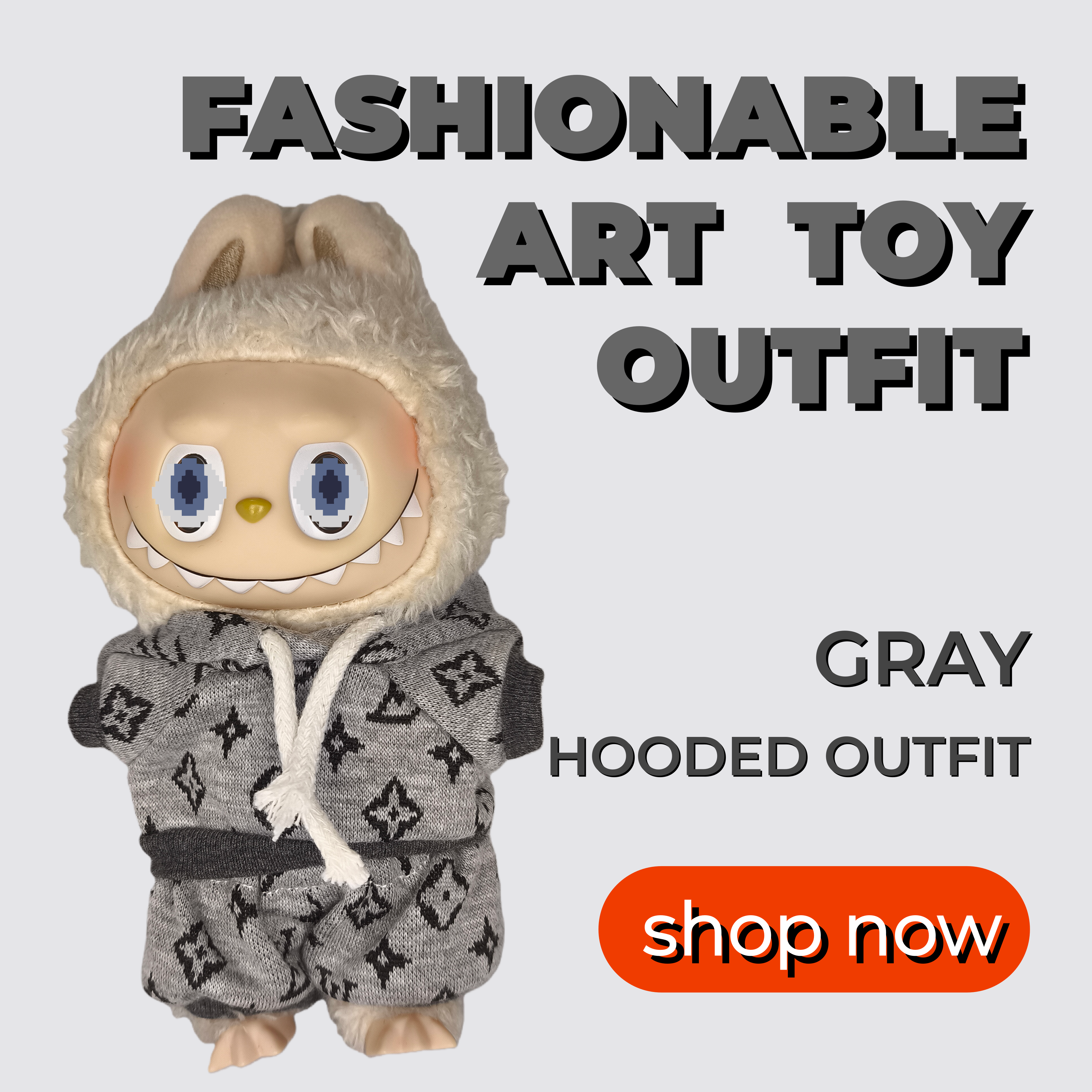 L-Hooded Shaped Set（Gray）