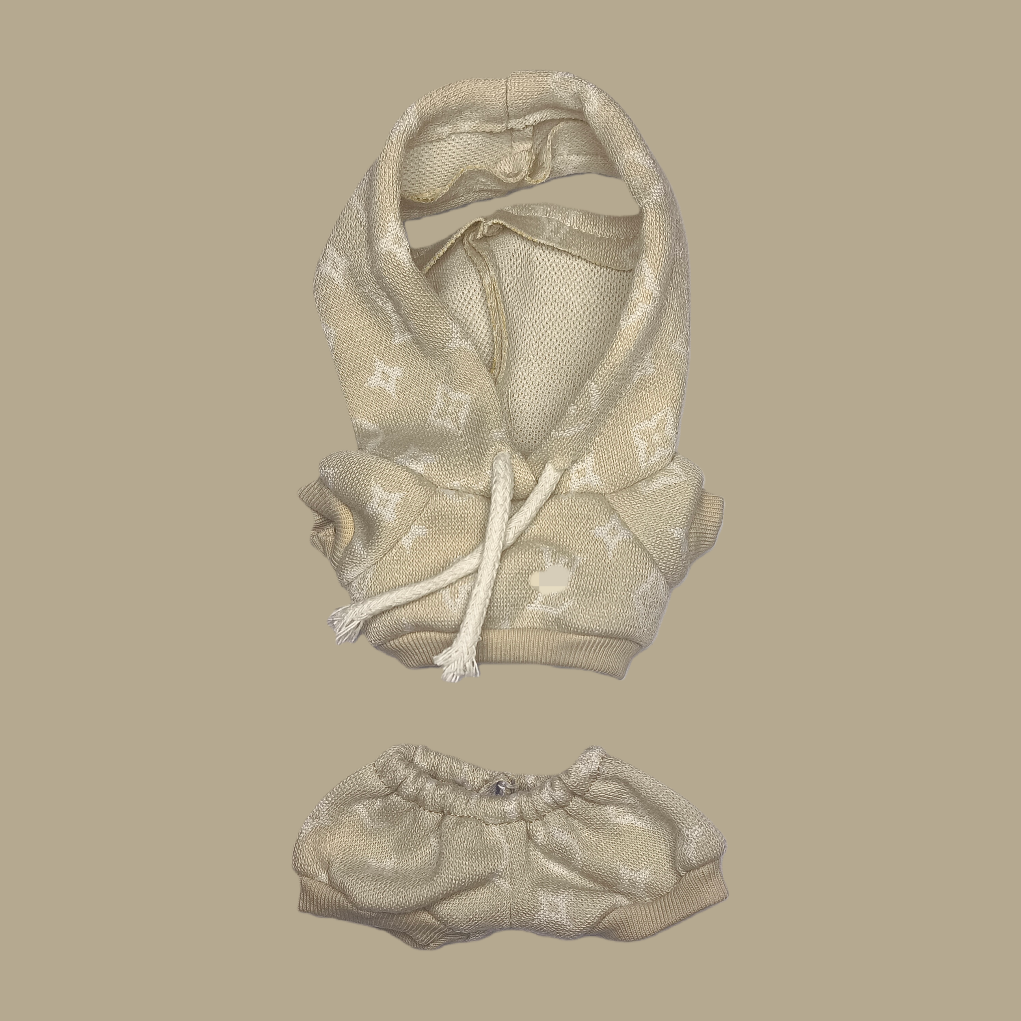 L-Hooded Shaped Set（Pale Cream）