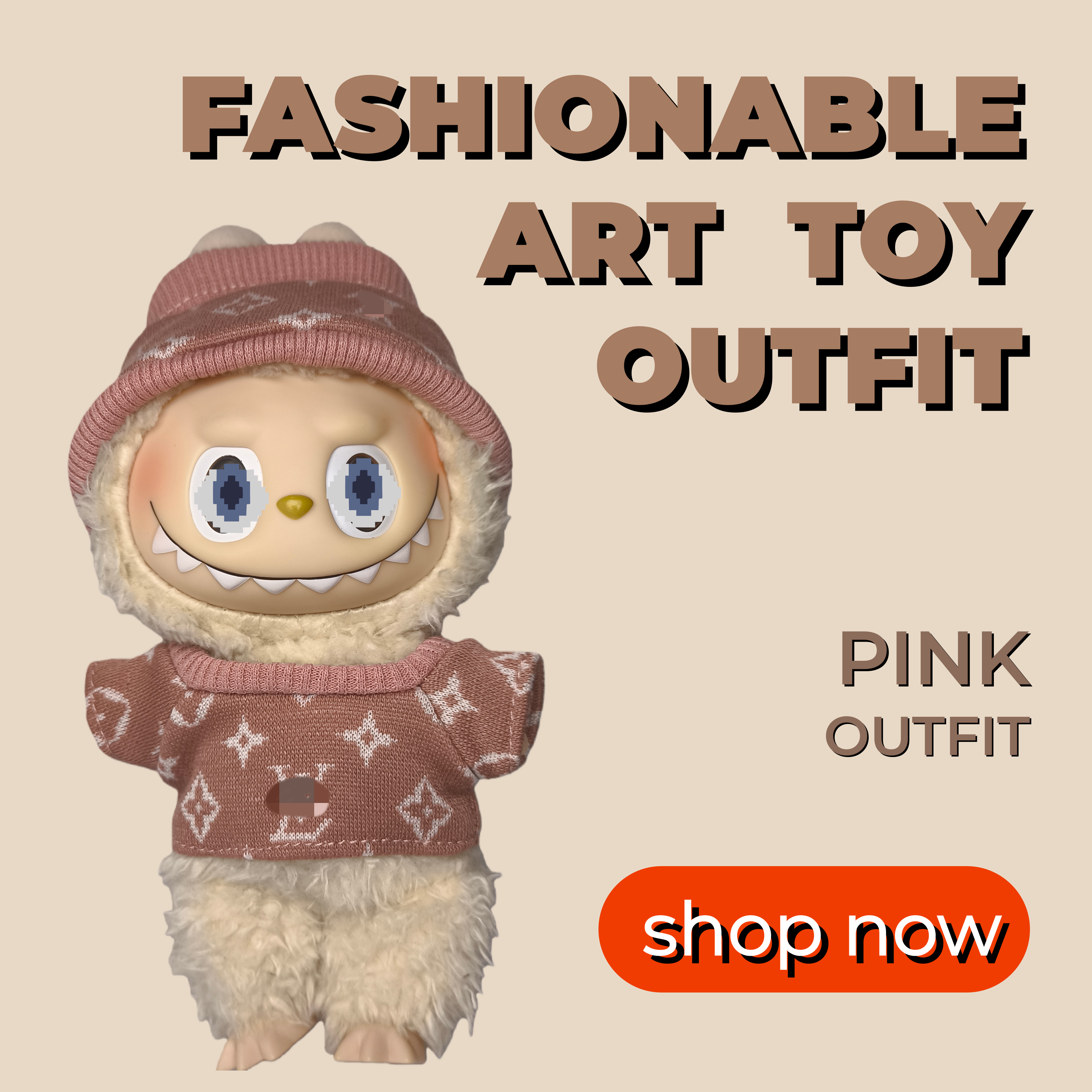 L-Shaped Set（Pale Rose Brown）