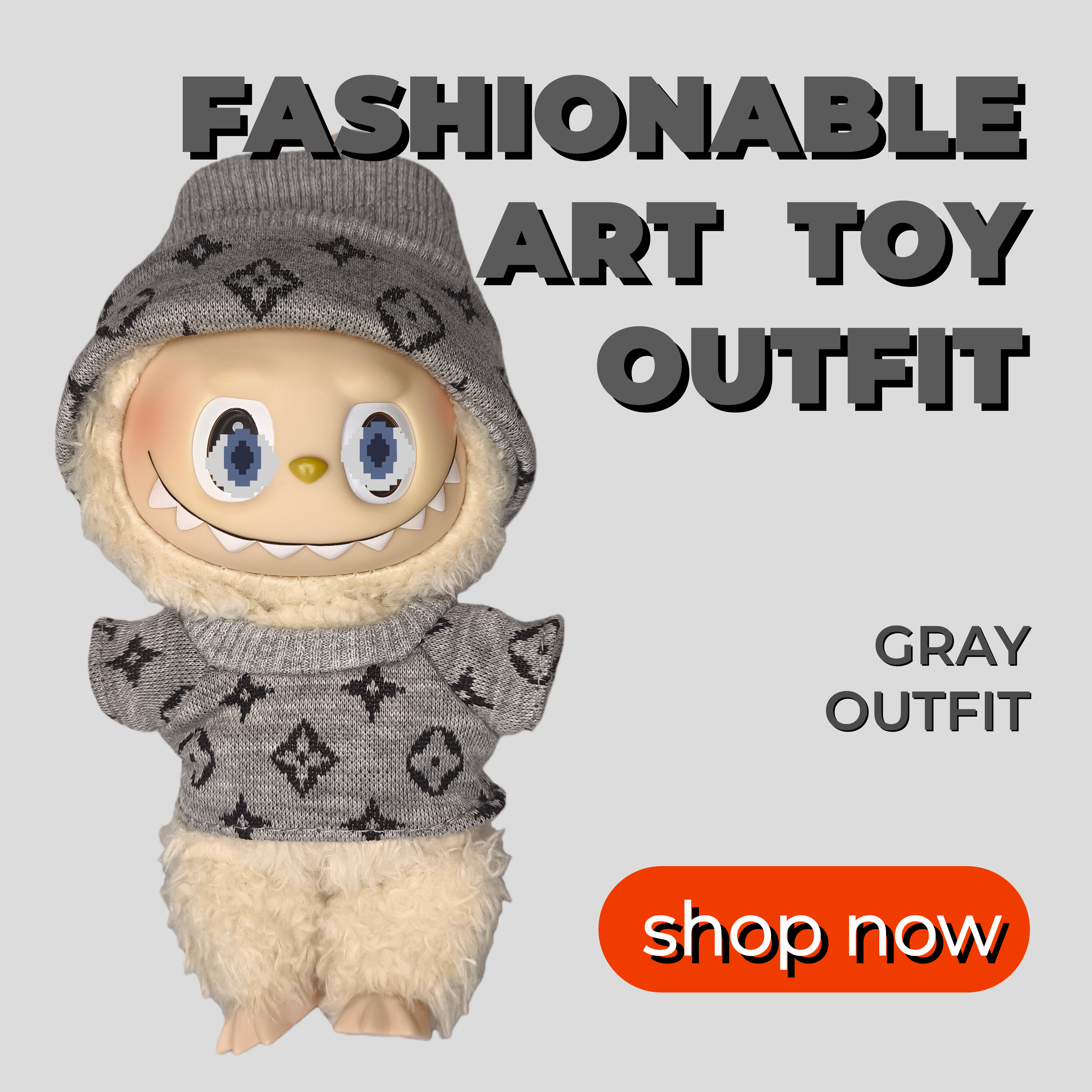 L-Shaped Set（Light Gray）